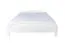 Lit moderne pour adolescent en pin massif 87 | Blanc élégant | Sommier inclus | 160 x 200 cm | Finition haut de gamme