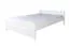 Lit enfant et adolescent blanc | Pin massif 77 | 140 x 200 cm | Design épuré | Incl. sommier à lattes