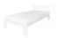 Lit enfant et adolescent blanc | Pin massif 74 | Sommier inclus | Couchage 100 x 200 cm | Montage facile | Stable et robuste