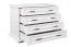 Commode blanche en pin massif Pipilo 24 | 4 grands tiroirs | 73 x 96 x 54 cm | Finition haut de gamme | Grand espace de rangement