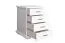 Commode étroite en pin massif blanc | 4 tiroirs spacieux | 73 x 53 x 54 cm | Pipilo 25 | Rangement compact