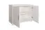 Commode en pin massif Columba 18 | Blanc | 79 x 100 x 50 cm | 2 grands compartiments | Design moderne et spacieux