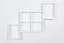 Étagère murale en pin massif blanc Junco 281 | 120 x 146 x 20 cm | Design moderne et robuste