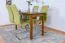 Table carrée en pin massif Junco 227D | Finition chêne rustique | 120 x 60 cm | Style moderne et robuste