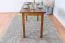 Table carrée en pin massif Junco 227D | Finition chêne rustique | 120 x 60 cm | Style moderne et robuste
