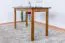 Table carrée en pin massif Junco 227D | Finition chêne rustique | 120 x 60 cm | Style moderne et robuste