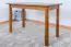 Table carrée en pin massif Junco 227D | Finition chêne rustique | 120 x 60 cm | Style moderne et robuste