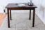 Table carrée en pin massif finition noyer | Junco 228A | 100 x 70 cm | Design moderne et chaleureux