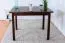 Table carrée en pin massif finition noyer | Junco 228A | 100 x 70 cm | Design moderne et chaleureux