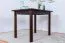 Table carrée en pin massif finition noyer | Junco 228A | 100 x 70 cm | Design moderne et chaleureux