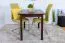 Table carrée en pin massif finition noyer | Junco 228A | 100 x 70 cm | Design moderne et chaleureux