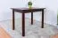 Table carrée en pin massif finition noyer | Junco 228A | 100 x 70 cm | Design moderne et chaleureux