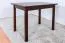 Table carrée en pin massif finition noyer | Junco 228A | 100 x 70 cm | Design moderne et chaleureux