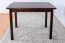 Table carrée en pin massif finition noyer | Junco 228A | 100 x 70 cm | Design moderne et chaleureux