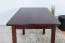 Table carrée en pin massif finition noyer | Junco 228A | 100 x 70 cm | Design moderne et chaleureux