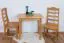 Table carrée en pin massif | Finition aulne | Junco 226A | 50 x 80 cm | Design moderne | Robuste