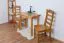 Table carrée en pin massif | Finition aulne | Junco 226A | 50 x 80 cm | Design moderne | Robuste
