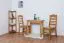 Table carrée en pin massif | Finition aulne | Junco 226A | 50 x 80 cm | Design moderne | Robuste