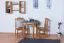 Table ronde en pin massif | Finition aulne chaleureuse | Junco 234B | Ø 80 cm
