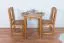 Table ronde en pin massif | Finition aulne chaleureuse | Junco 234B | Ø 80 cm