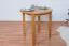 Table en pin massif couleur aulne Junco 234B (ronde) - diamètre 80 cm