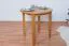 Table ronde en pin massif | Finition aulne chaleureuse | Junco 234B | Ø 80 cm