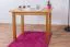 Table en pin massif finition aulne Junco 226B | Forme carrée | 50 x 90 cm | Design moderne et robuste