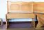 Banc d’angle en pin massif | Finition aulne | Junco 243 | 85 x 110 x 150 cm | Design L spacieux