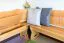 Banc d’angle en pin massif | Finition aulne | Junco 243 | 85 x 110 x 150 cm | Design L spacieux