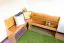 Banc d’angle en pin massif | Finition aulne | Junco 243 | 85 x 110 x 150 cm | Design L spacieux
