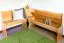 Banc d’angle en pin massif | Finition aulne | Junco 243 | 85 x 110 x 150 cm | Design L spacieux