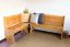 Banc d’angle en pin massif | Finition aulne | Junco 243 | 85 x 110 x 150 cm | Design L spacieux