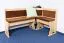 Banc d’angle en pin massif naturel Junco 244 | Forme L gain de place | 85 x 110 x 148 cm