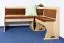 Banc d’angle en pin massif naturel Junco 244 | Forme L gain de place | 85 x 110 x 148 cm