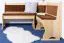 Banc d’angle en pin massif naturel Junco 244 | Forme L gain de place | 85 x 110 x 148 cm