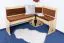 Banc d’angle en pin massif naturel Junco 244 | Forme L gain de place | 85 x 110 x 148 cm