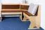 Banc d’angle en pin massif naturel Junco 244 | Forme L gain de place | 85 x 110 x 148 cm
