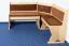 Banc d’angle en pin massif naturel Junco 244 | Forme L gain de place | 85 x 110 x 148 cm