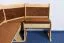 Banc d’angle en pin massif naturel Junco 244 | Forme L gain de place | 85 x 110 x 148 cm