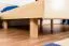 Lit junior en bois de hêtre massif naturel 116 | Sommier inclus | 160 x 200 cm