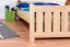 Pin Cadre de lit 180 x 200 cm Naturel