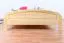 Lit simple / lit d'appoint en pin massif massif nature 87, sommier à lattes inclus - Dimensions 140 x 200 cm