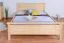 Lit junior en pin massif naturel 69 | Sommier inclus | 160 x 200 cm | Design moderne et robuste