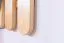 Vestiaire mural en pin massif naturel Junco 348 | Design moderne | 100 x 60 x 31,5 cm