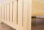 Lit enfant ou adolescent en pin massif naturel 66 | 100 x 200 cm | Sommier inclus | Design moderne et solide