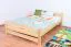Lit simple / lit d'appoint en pin massif naturel 83, sommier à lattes inclus - 140 x 200 cm