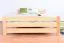 Lit simple / lit d'appoint en pin massif naturel 83, sommier à lattes inclus - 140 x 200 cm