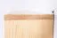 Étagère murale en pin massif naturel Junco 286 | 56 x 125 x 20 cm | 3 compartiments | Design moderne
