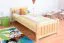 Lit enfant ou adolescent en pin massif naturel 66 | 90 x 200 cm | Sommier à lattes inclus