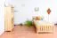 Lit enfant ou adolescent en pin massif naturel 66 | 90 x 200 cm | Sommier à lattes inclus